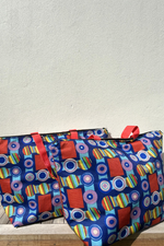Load image into Gallery viewer, Red &amp; Yellow Insulated Carry Bag
