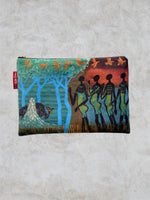 Load image into Gallery viewer, Guinea Fowl Cosmetic Bag (Large)
