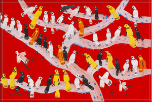 Birds in a tree placemat