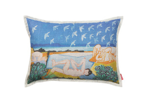 Atlantic Coast America - Linen Cushion Cover