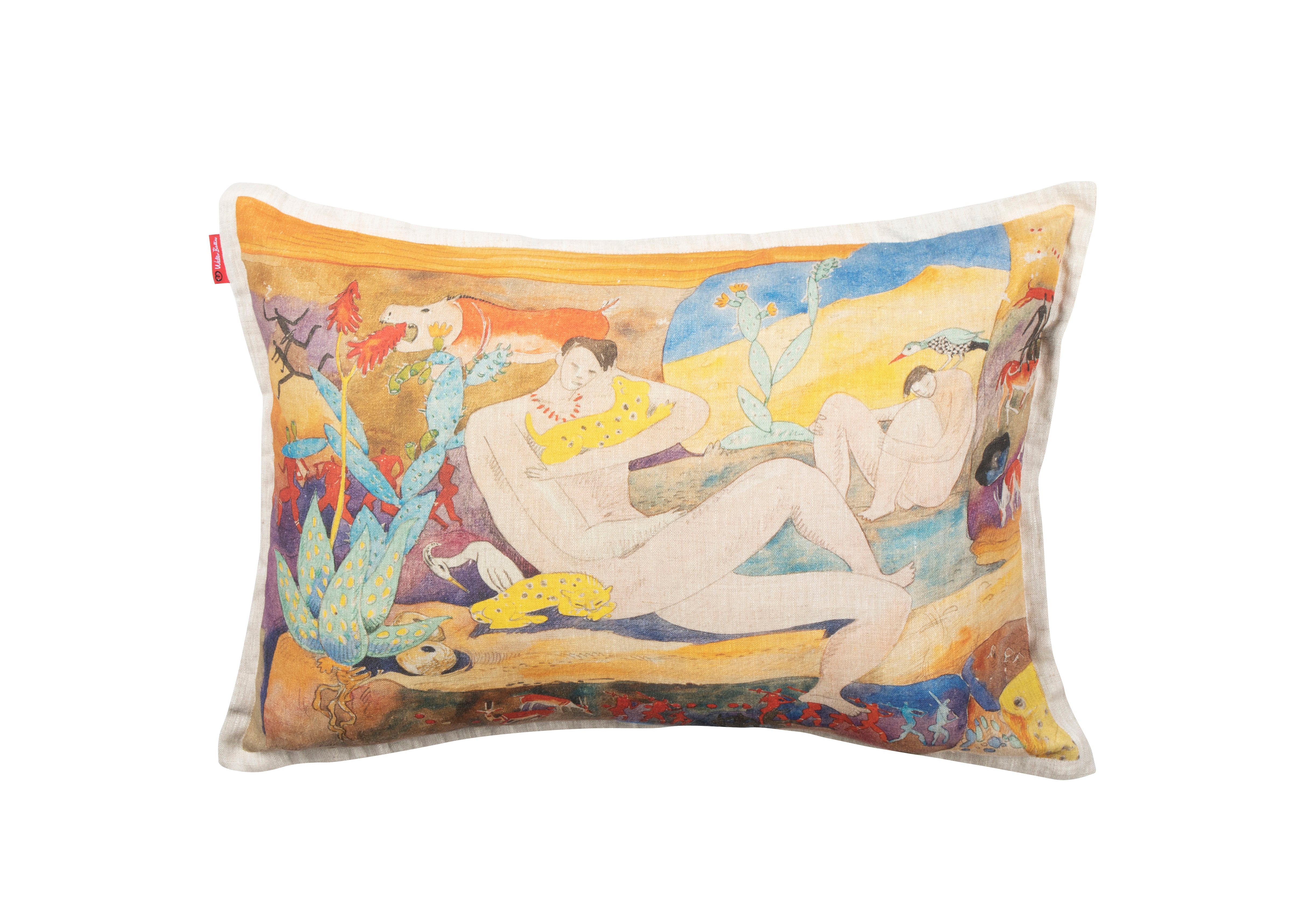 Adam and Adam - Linen Cushion Cover