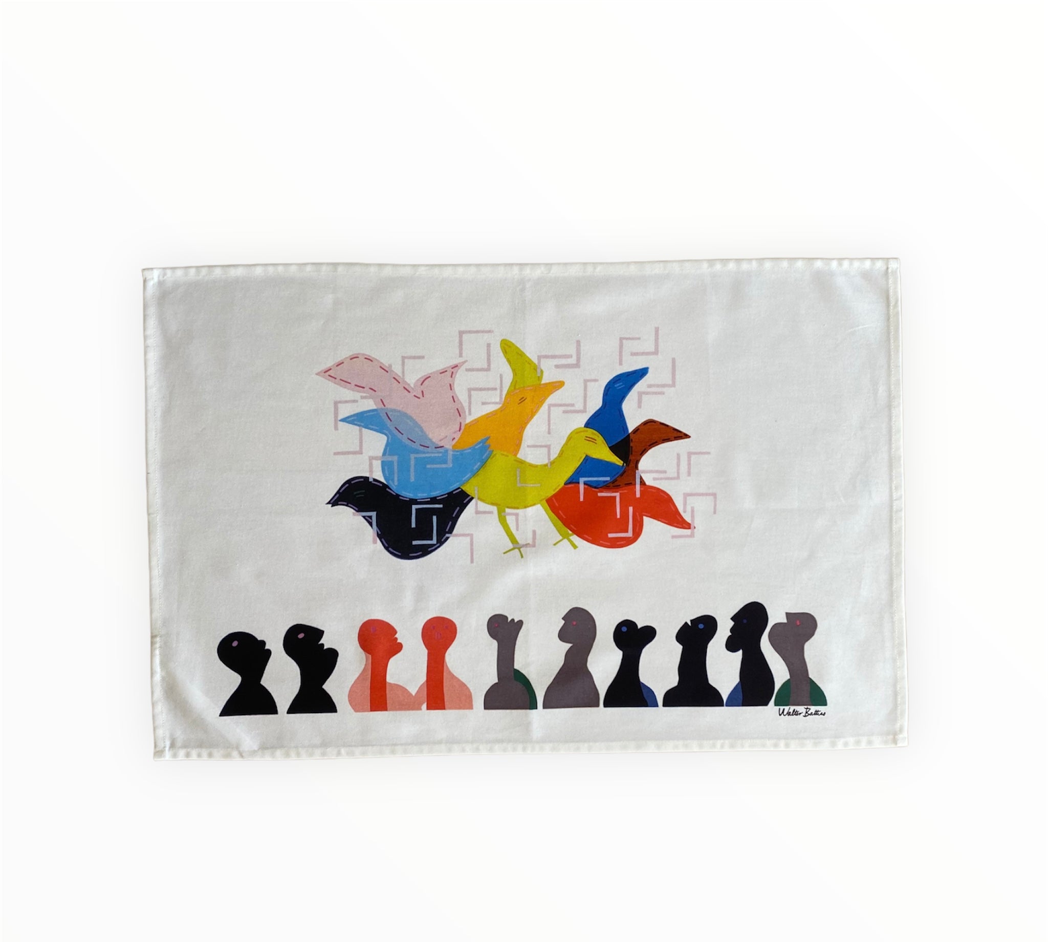 Birds in a Cage Napkin & Dishtowel