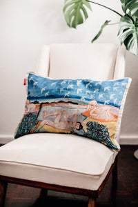Atlantic Coast America - Linen Cushion Cover
