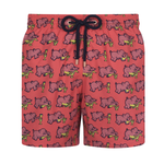 Load image into Gallery viewer, Limited Edition Wally&#39;s Wangle by Walter Battiss | Coral / Swim Shorts
