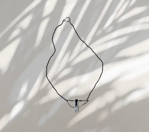 Girl with Rope: Faceted Spinel Beads - Necklace