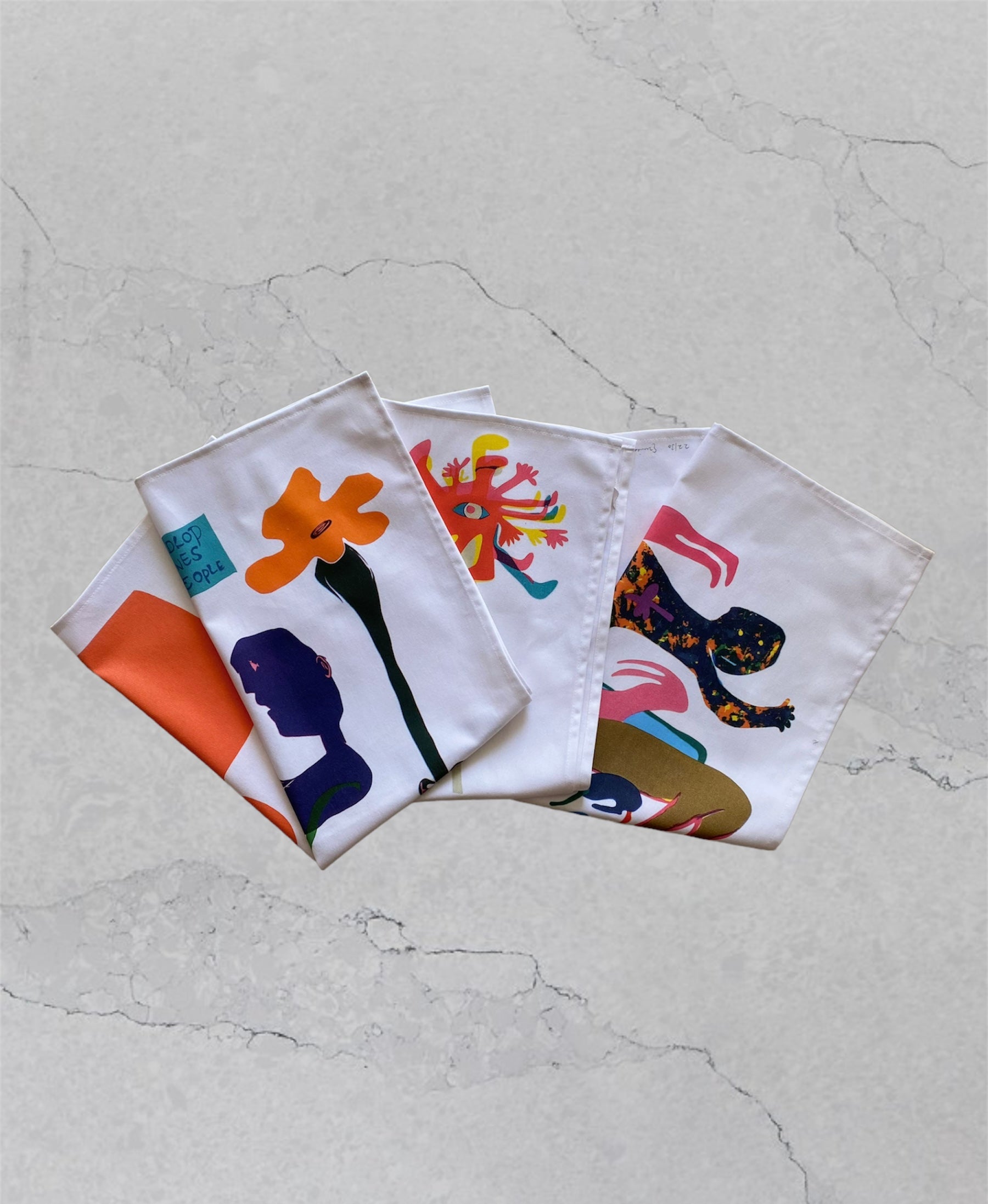 Masks Napkin & Dishtowel